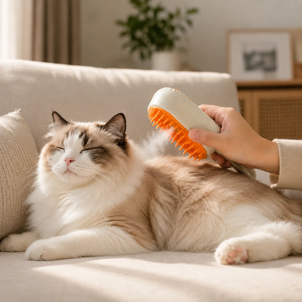 3-In-1 Steam Grooming Brush