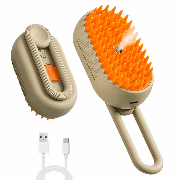 3-In-1 Steam Grooming Brush