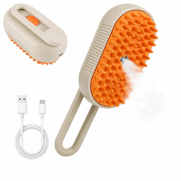 3-In-1 Steam Grooming Brush