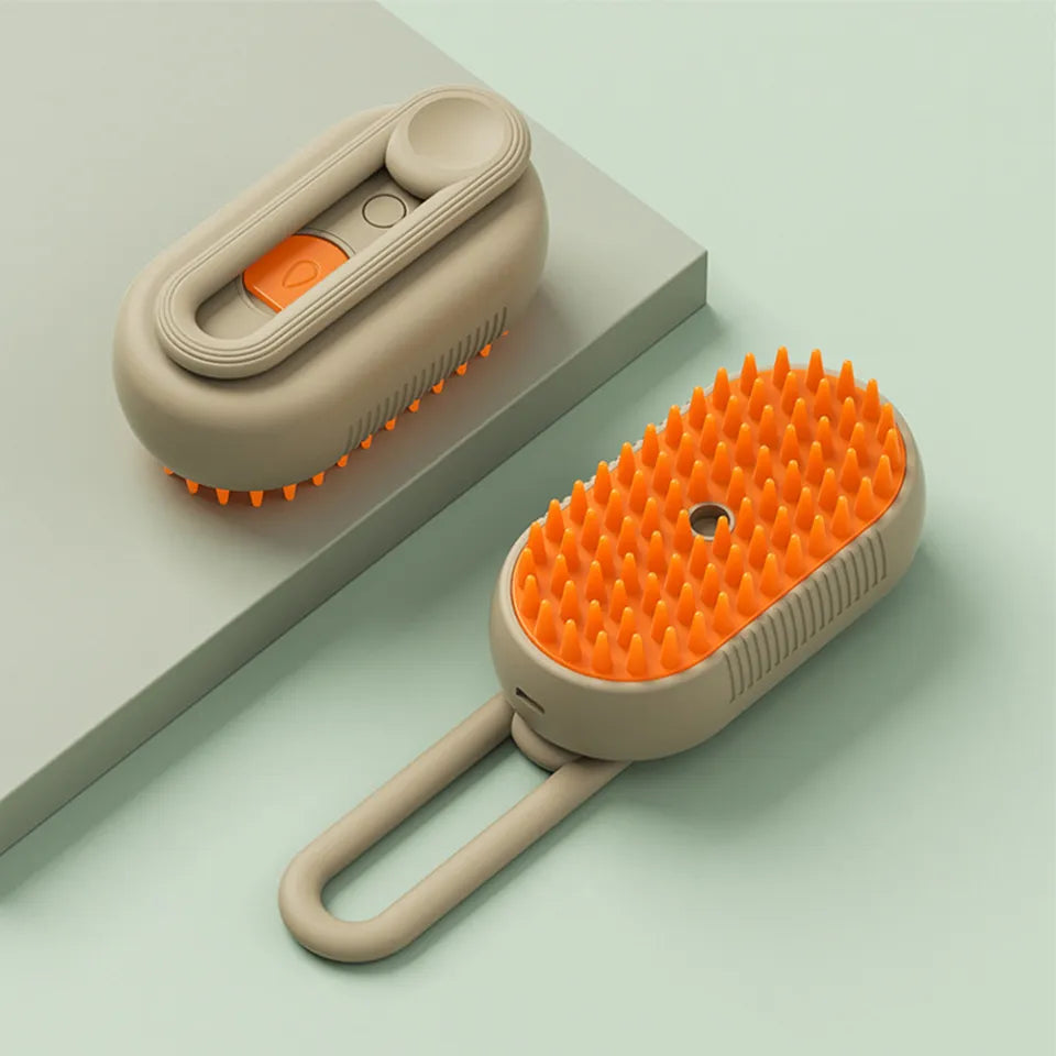3-In-1 Steam Grooming Brush